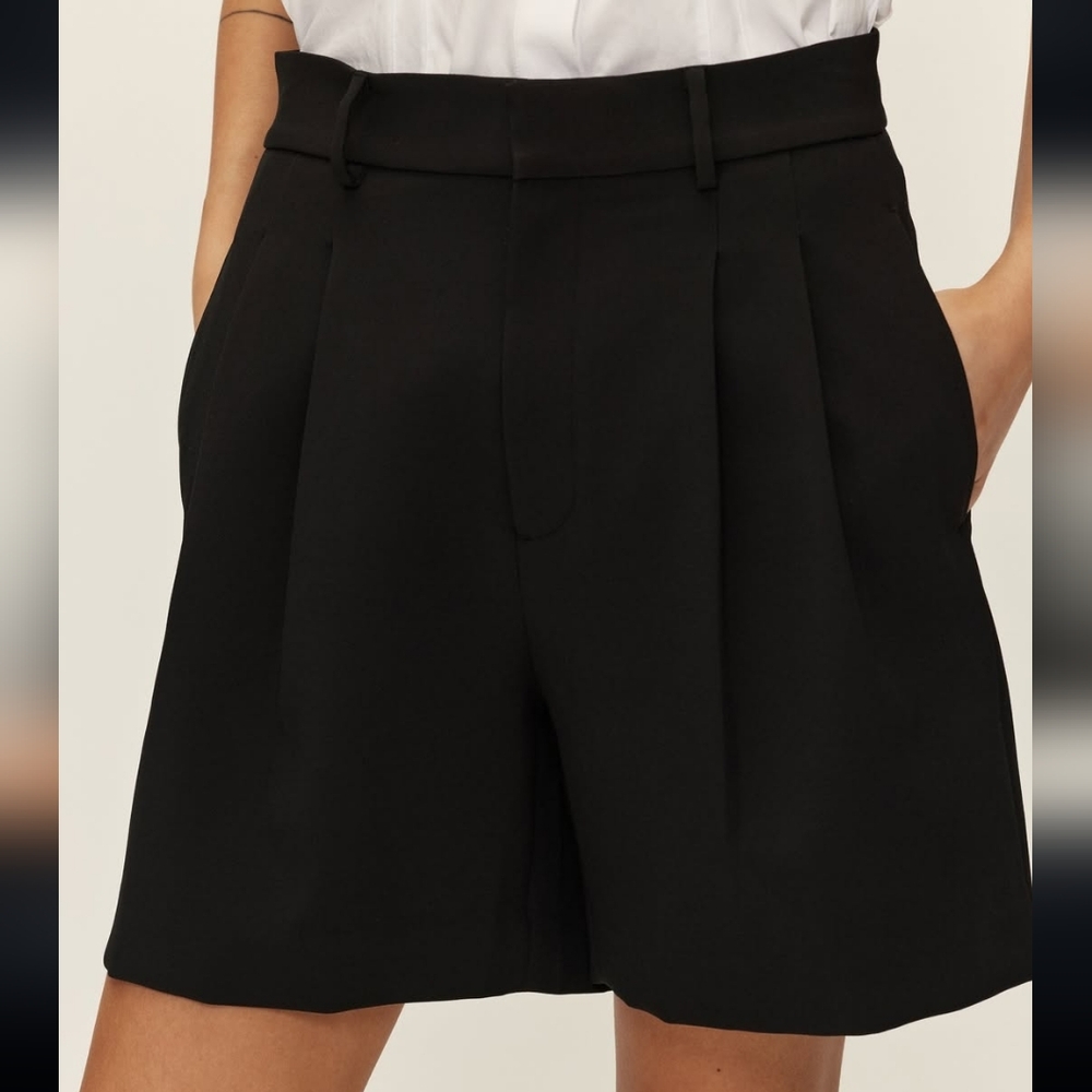 Elodie Black High Waist Women Shorts